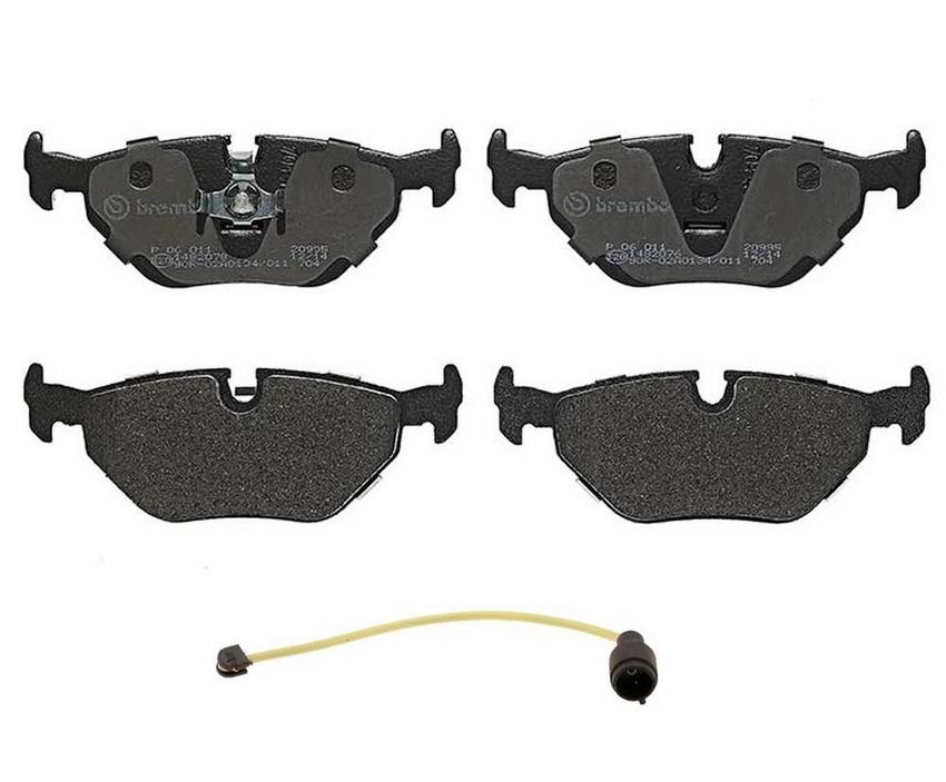 Brembo BMW Brakes Set Kit - Pads Rear (Low-Met) (with Sensor) 34351179820 - Brembo 3805611KIT